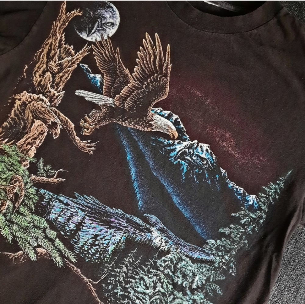 *[[Vintage]]* Graphic print eagle tee